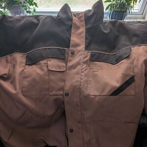 Men's Brown and Black Jacket